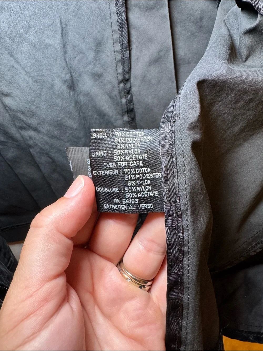 Women’s Cole Haan Dark Brown Purple Hooded Water Resistant Utility Jacket